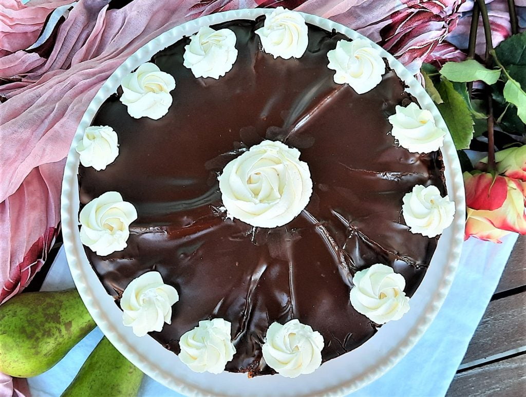 Ciasto gruszkowe z czekoladą 